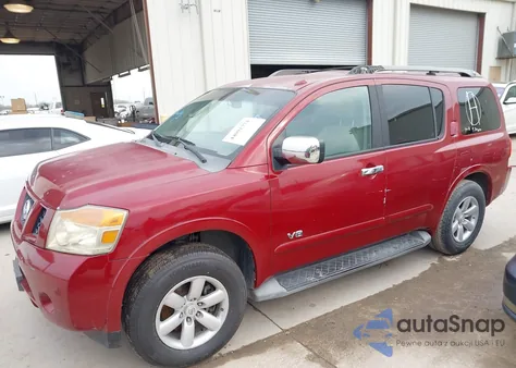 2008 Nissan Armada Se z USA, uszkodzony, nr VIN 5N1BA08D88N605665